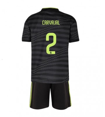 Real Madrid Daniel Carvajal #2 Tredjedraktsett Barn 2022-23 Kortermet (+ Korte bukser)